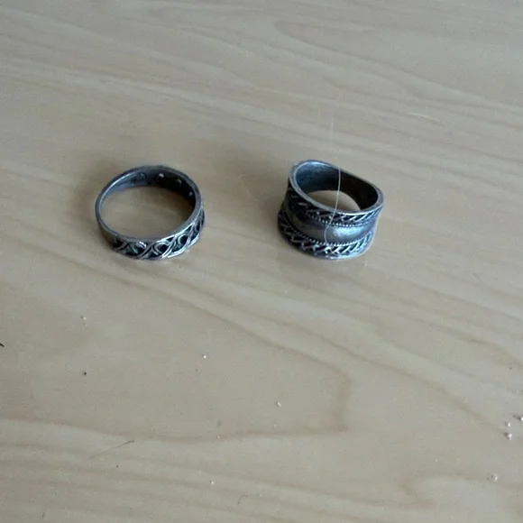 Silver Spoon Ring Set (Sizes 7-9) - Picture 1 of 1